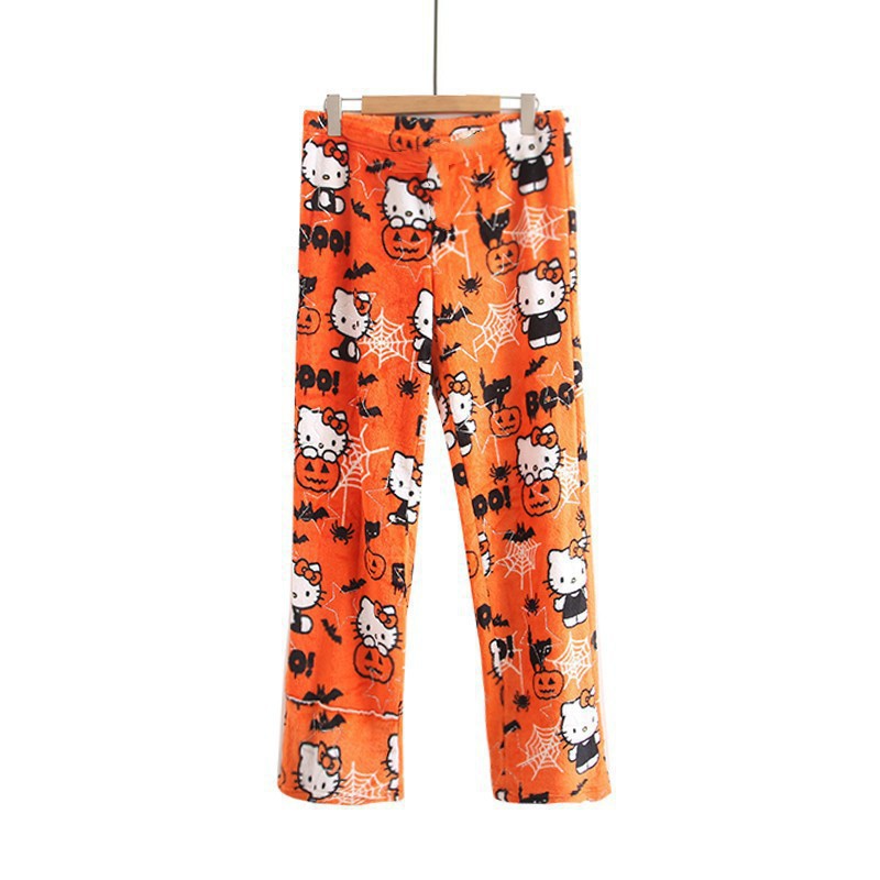 Hello Kitty Themed Fleece Pajama Pants